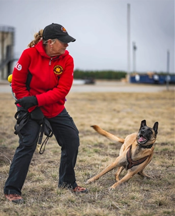 K9 Zena in action